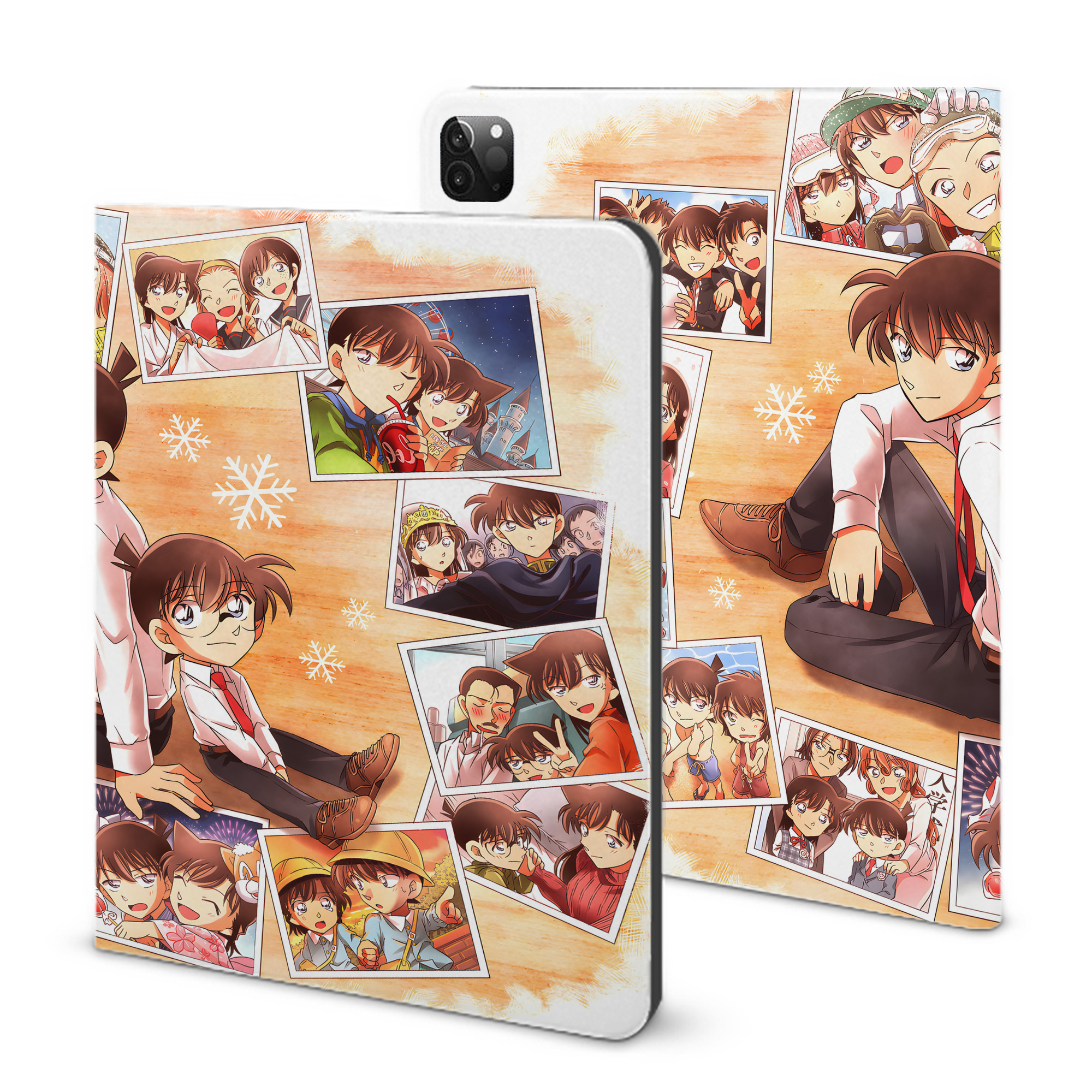 （画像用） 名探偵コナン Detective Conan IPadケース ペンホルダー付き ブックスタイルデザイン